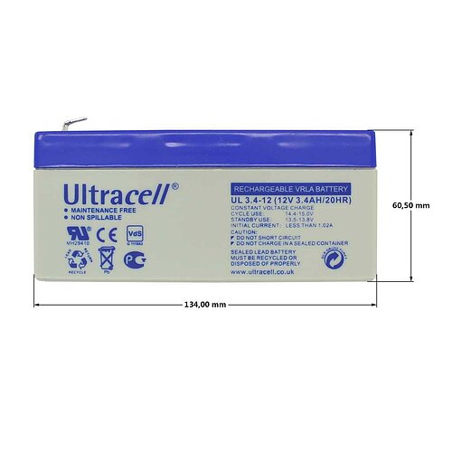 Ultracell UL3.4-12 12V 3,4Ah