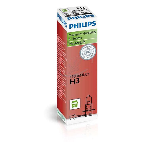 Philips H3 24V 70W PK22s MasterLife C1 1 Stück