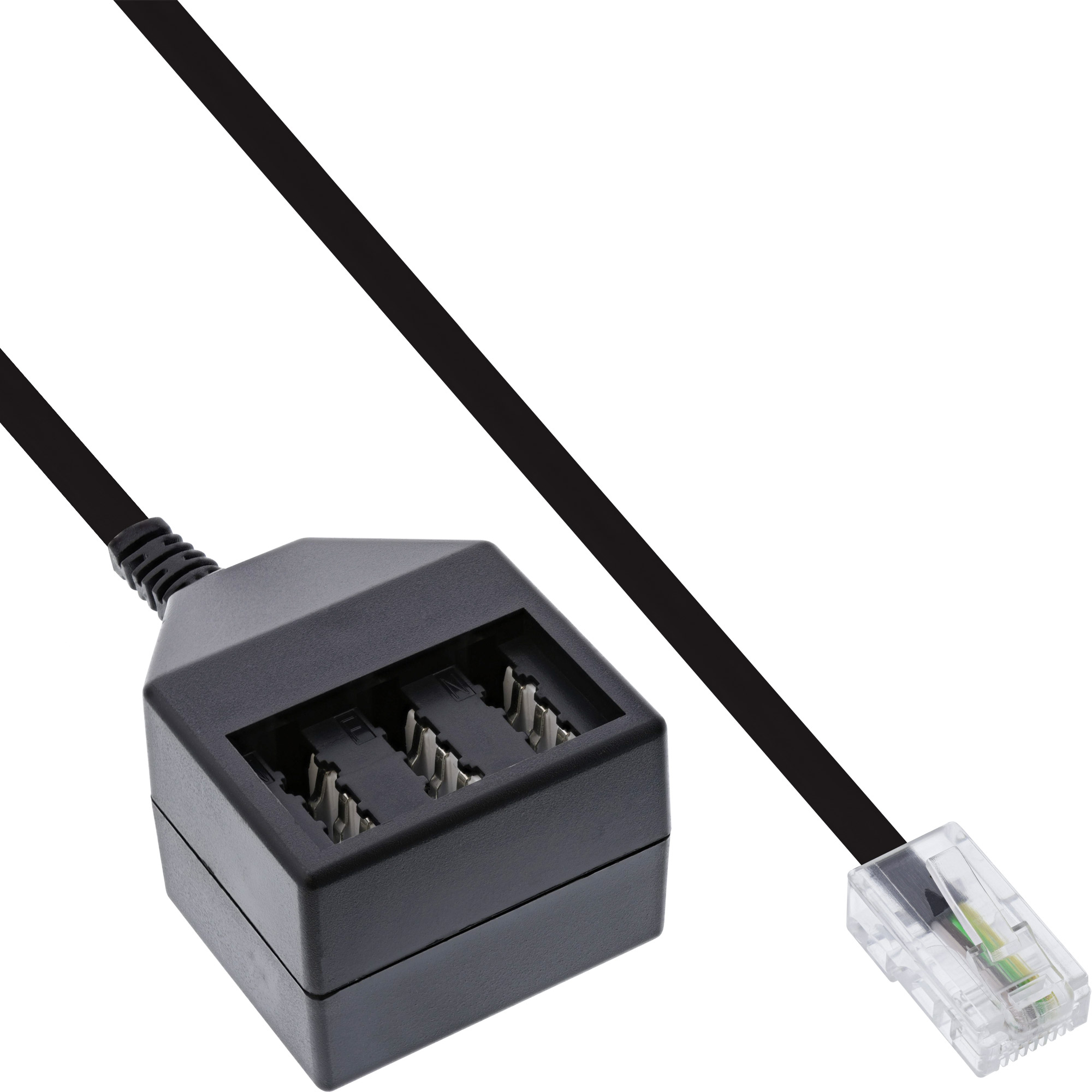 20cm - Inline® TAE Adapterkabel, RJ45 Stecker auf TAE NFN Dose 20cm - Inline® TAE Adapterkabel, RJ45 Stecker auf TAE NFN Dose