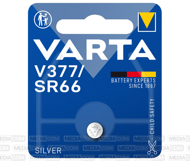 Batterie Silver Oxide, Knopfzelle, 377, SR66, 1.55V