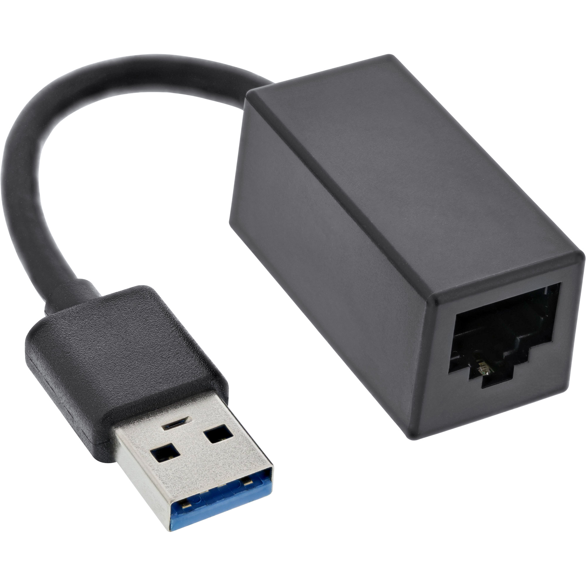 Inline® USB 3.2 Netzwerkadapter Kabel, Gigabit Netzwerk, USB-A