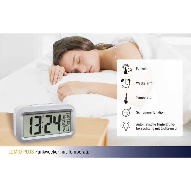 "LUMIO PLUS" Funkwecker mit Temperatur 60.2553.02