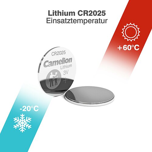 100x Camelion CR2025 Lithium Knopfzelle 3V 100x Camelion CR2025 Lithium Knopfzelle 3V