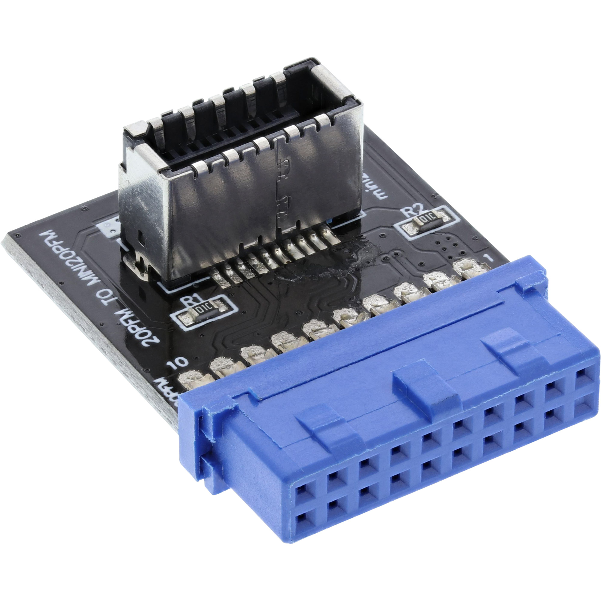 Inline® USB 3.0 zu USB 3.1 Frontpanel Key-A Adapter intern Inline® USB 3.0 zu USB 3.1 Frontpanel Key-A Adapter intern