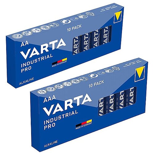 Varta Pro Industrial AA Mignon & AAA Micro Alkaline Batterien - 40er Paket Varta Pro Industrial AA Mignon & AAA Micro Alkaline Batterien - 40er Paket