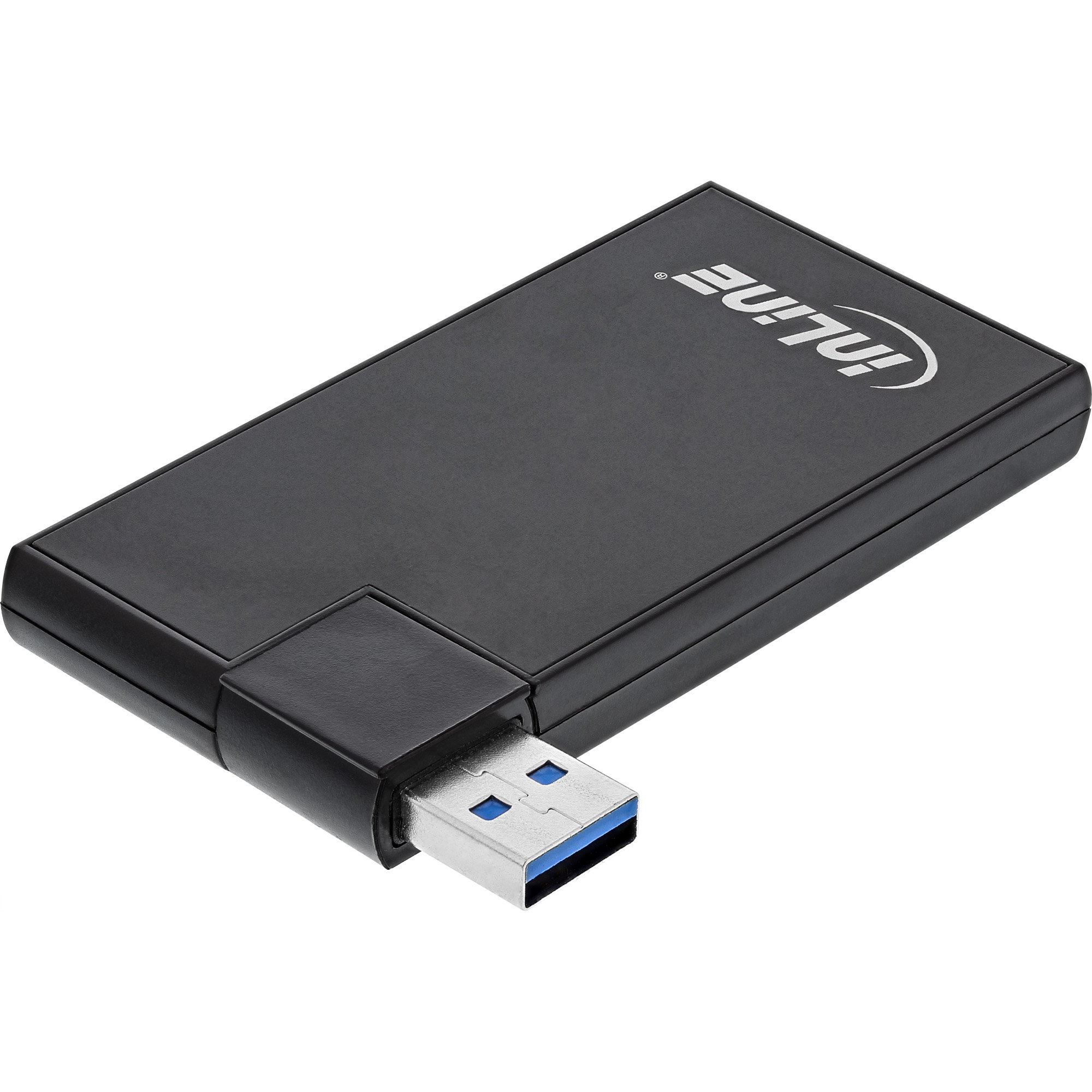 Inline® 180 Twist Hub USB 3.0, 4 Port, drehbar, schwarz Inline® 180 Twist Hub USB 3.0, 4 Port, drehbar, schwarz