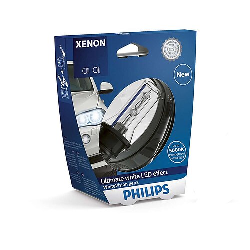 Philips D2R 85V 35W P32d-3 WhiteVision Gen2 5000K Xenon Blister