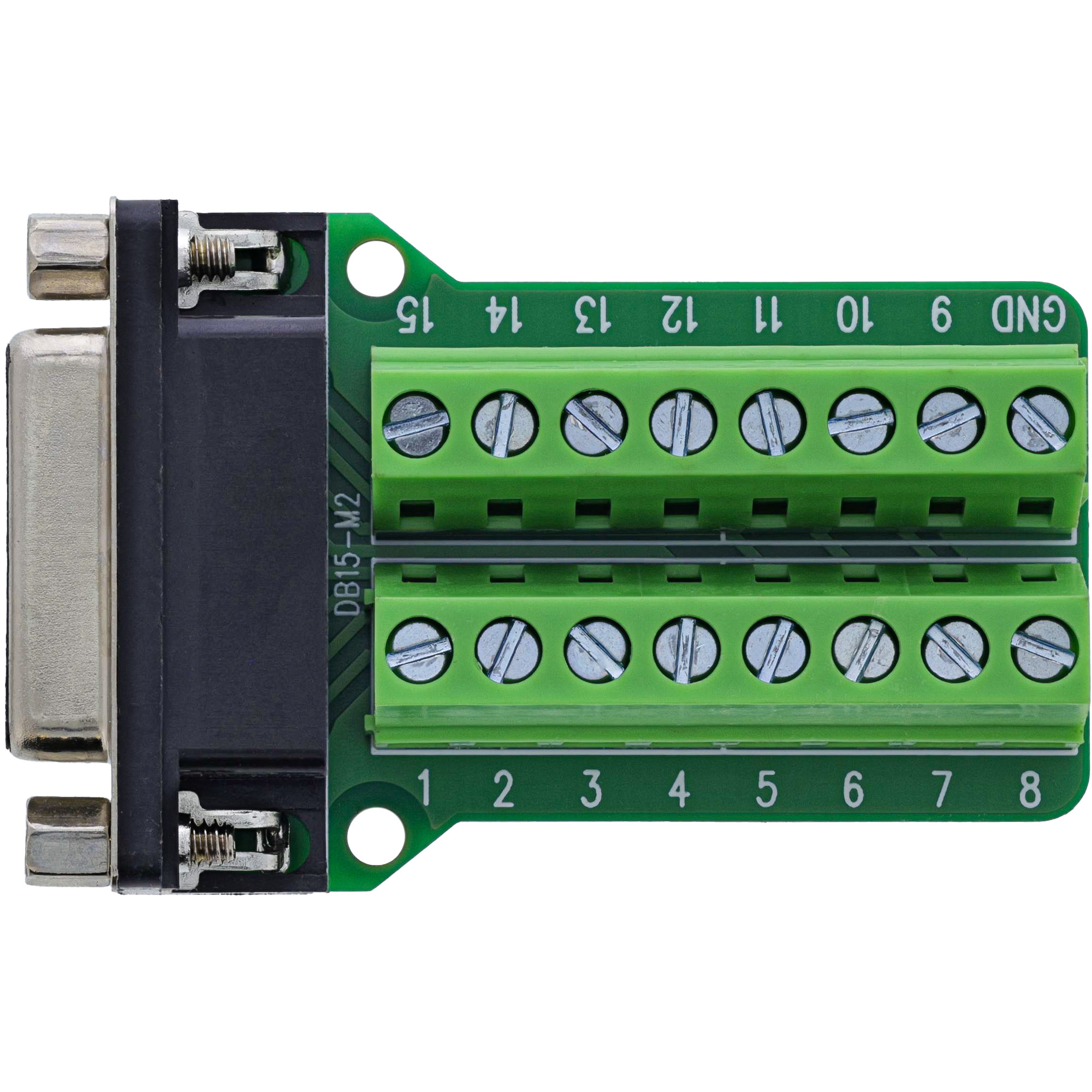 InLine® D-Sub 15 Terminalblock, Buchse, 2-reihig, Schraubklemme