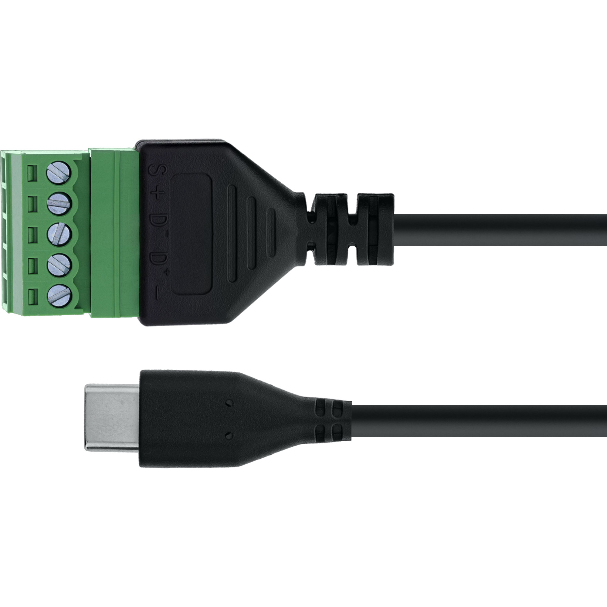InLine® USB-C Stecker an Terminalblock, 5-polig, mit Kabel