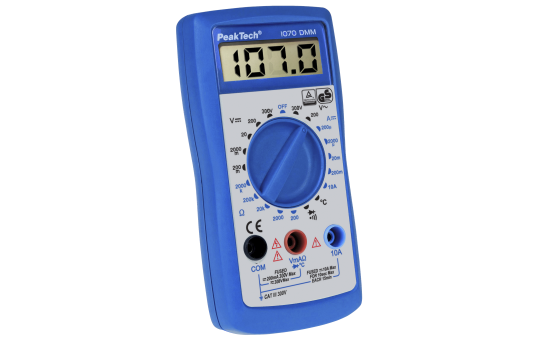 Digitalmultimeter PeakTech ''P1070'', 2000 Counts, 300 V AC/DC, 10 A DC, TÜV/GS