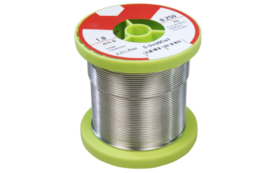 Lötzinn auf Rolle, 1mm, 250g, bleifrei (99Sn 1Cu)