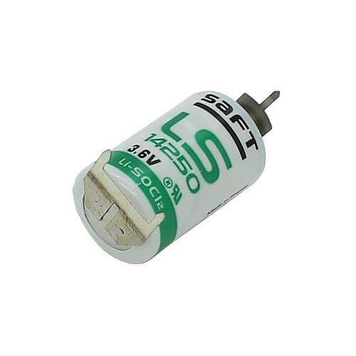 Saft Lithium LS14250 1/2AA 3,6V mit Printanschluß +-- Saft Lithium LS14250 1/2AA 3,6V mit Printanschluß +--