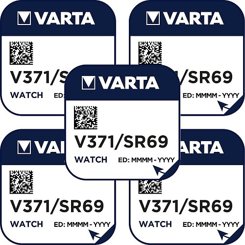 5x Varta SR920SW SR69 371 Silberoxid Batterie 1,55V