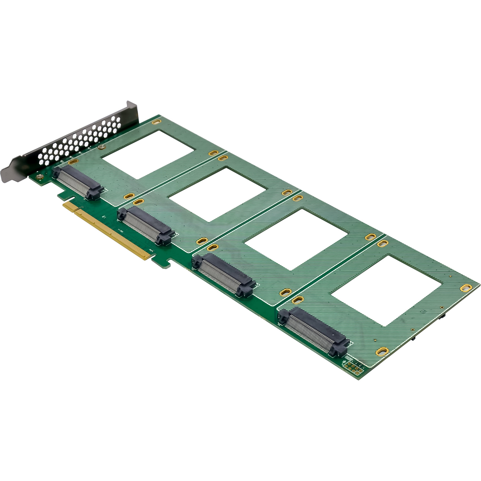 InLine® PCIe Karte zu 4x intern U.2 NVMe SFF-8639 - Bifurcation, PCIe x16