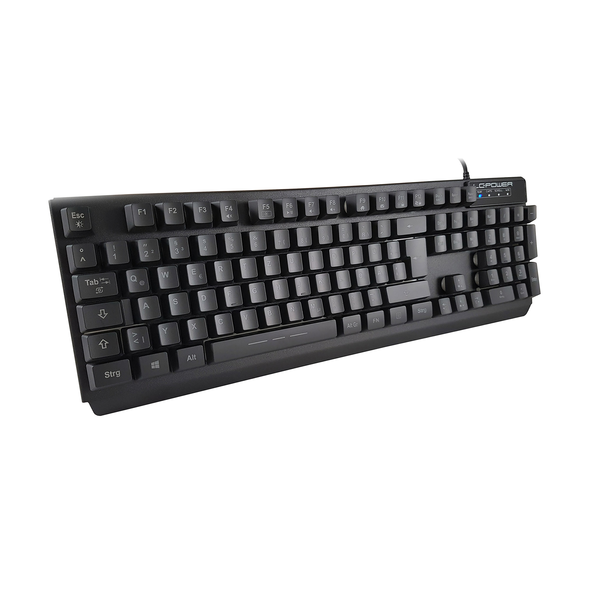 LC-Power LC-KEY-4B-LED Beleuchtete LED-Tastatur DE, USB, schwarz LC-Power LC-KEY-4B-LED Beleuchtete LED-Tastatur DE, USB, schwarz