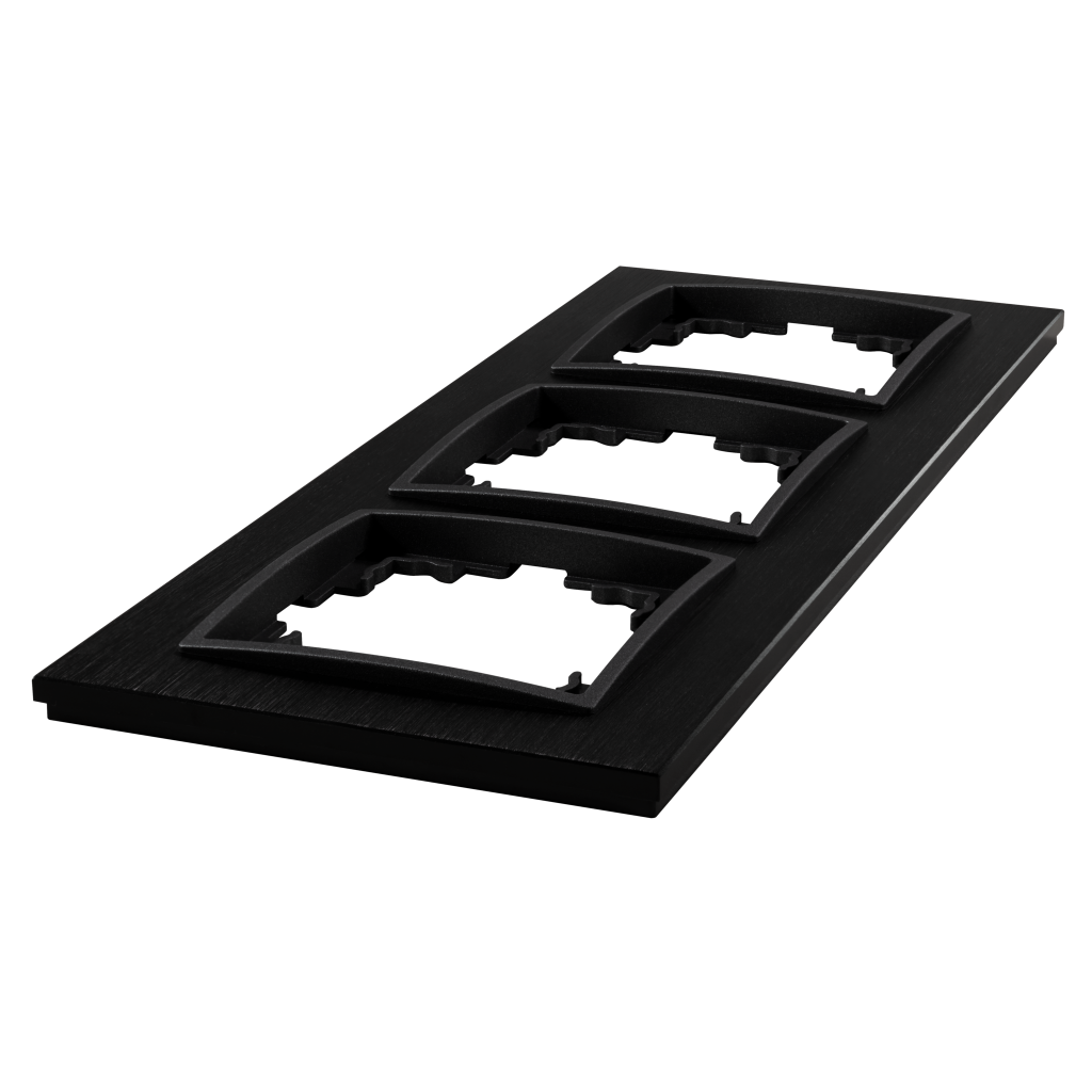 Rahmen McPower ''Flair'', 3-fach, schwarzes Aluminium