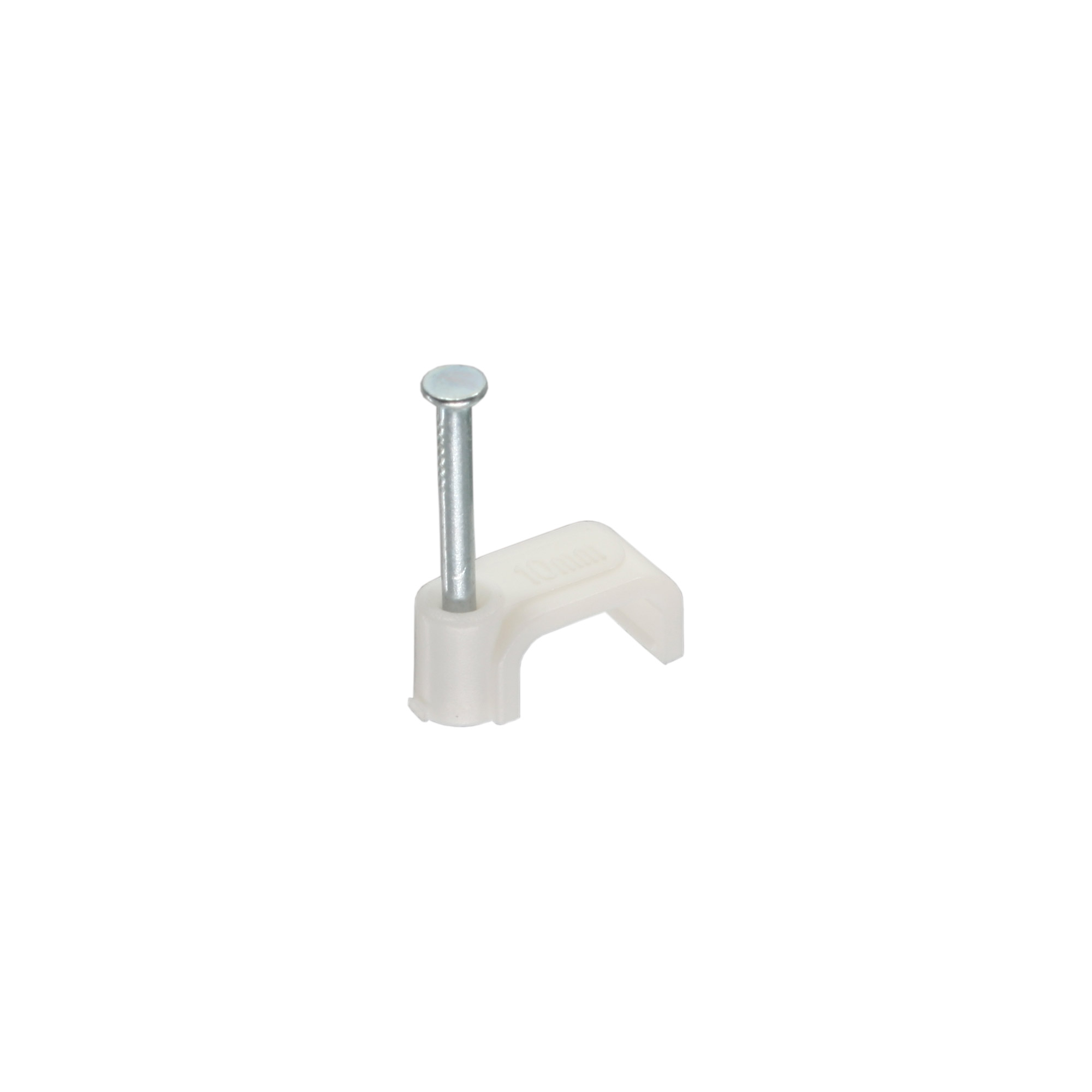 Inline® Kabelschelle 10mm eckig, weiß, 100 Stück