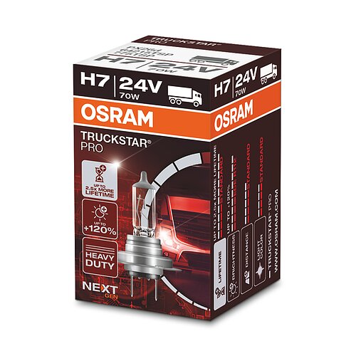 H7 24V 70W PX26d TRUCKSTAR® PRO NEXT GEN bis +120% mehr Licht 1St OSRAM