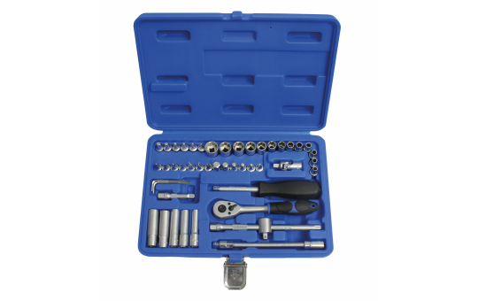 Profi-Steckschlüsselsatz, 1/4'' Antrieb, SW 4-14mm, 47-teilig