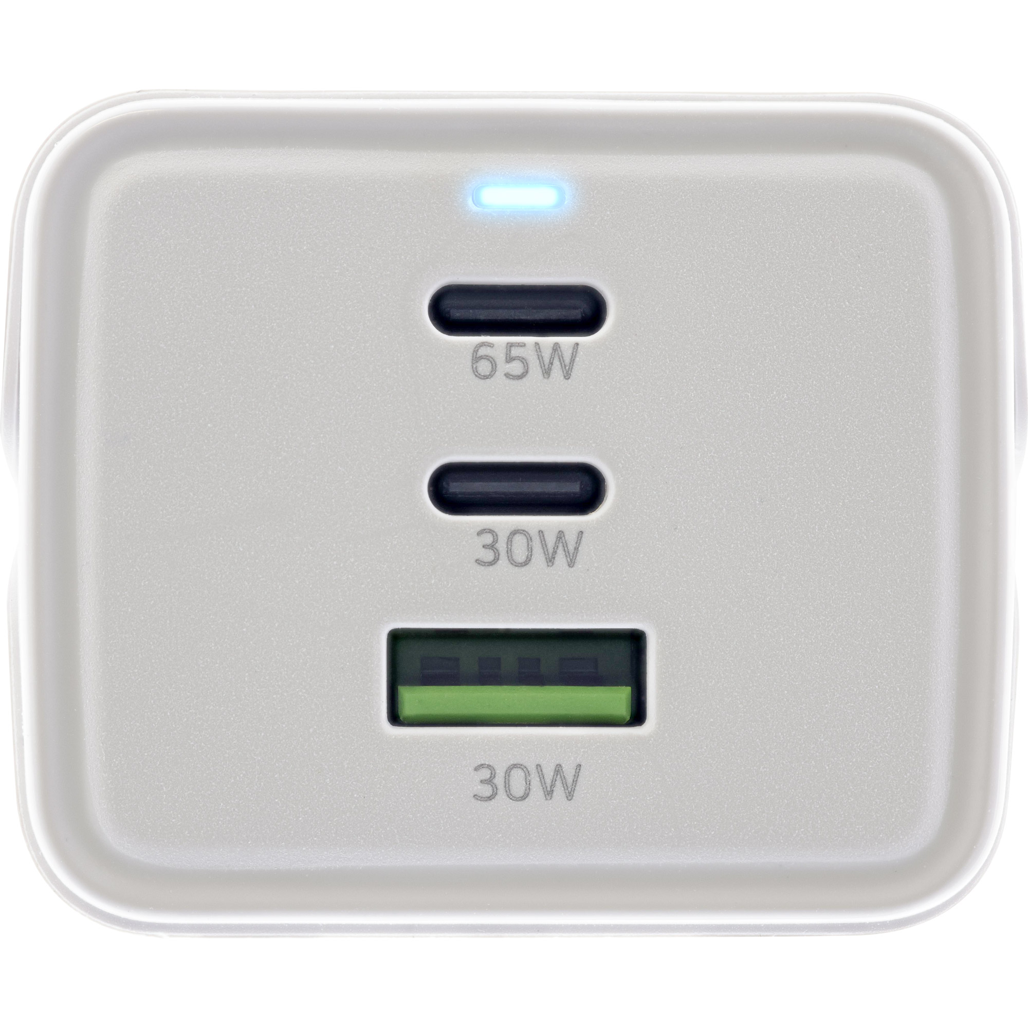 Inline® USB Netzteil, GaN Ladegerät, 2x USB-C, 1x USB-A, mit Schutzkontaktbuchse