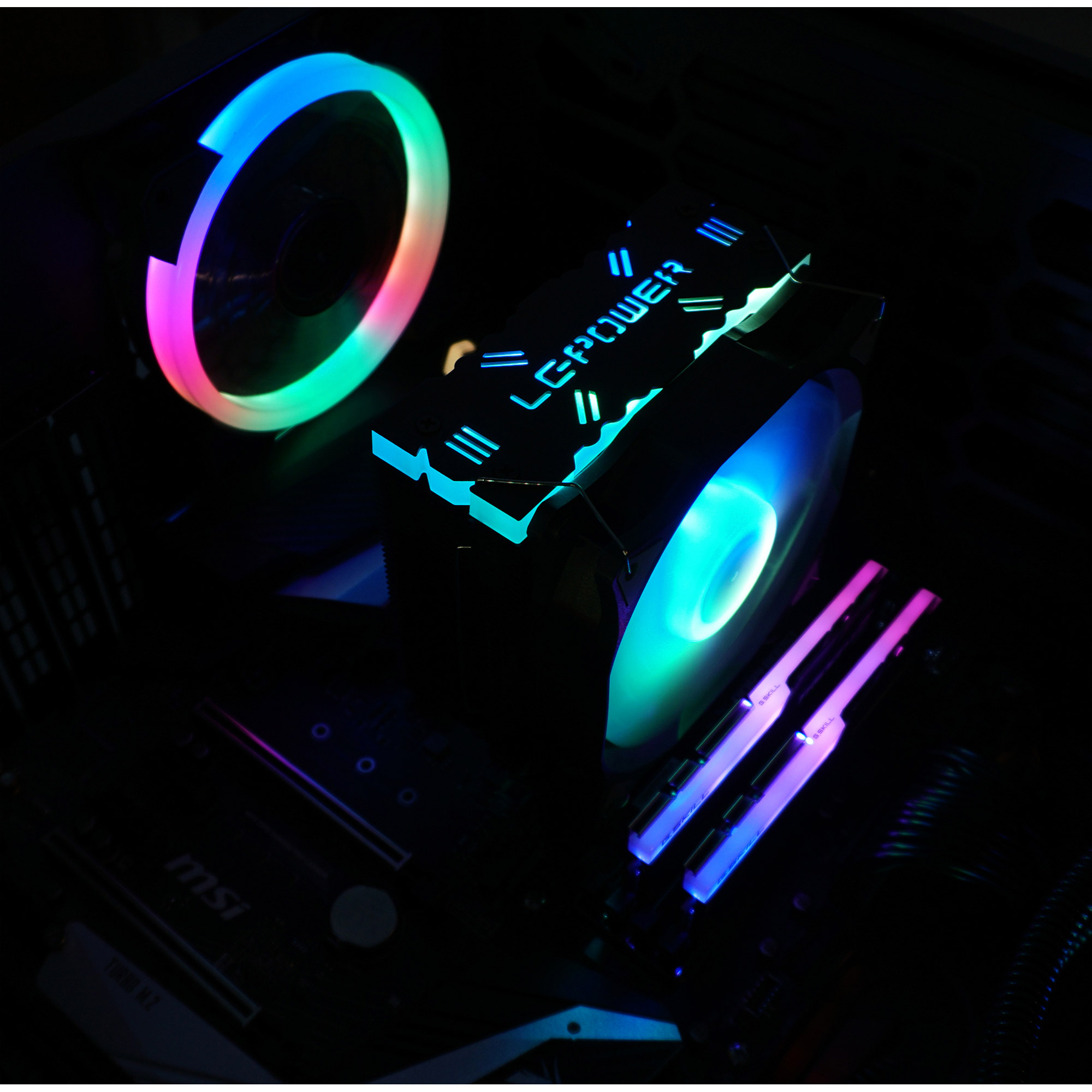 LC-Power LC-CC-120-ARGB-PRO CPU-Kühler Cosmo-Cool mit RGB für Intel/AMD bis 180W