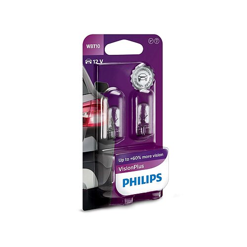 WBT10 6W 12V 3W W2,1x9,5d Blister 2 St. Philips