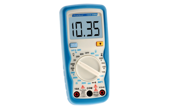 Digital-Multimeter PeakTech ''P1035'', 2000 Counts, 600V AC/DC, 10A DC