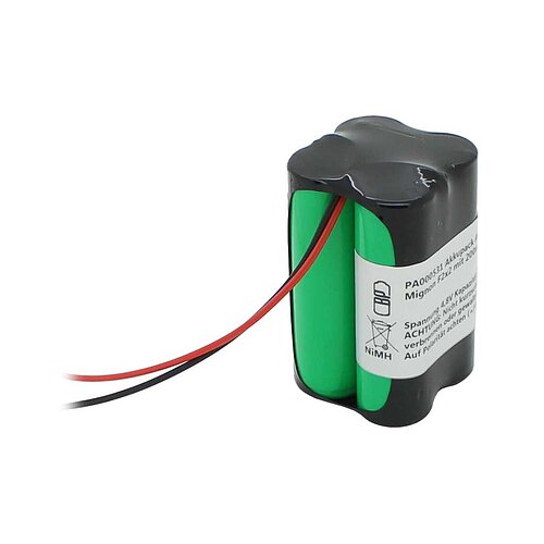 Akkupack NiMH 4,8V 2200mAh F2x2 Mignon AA mit 200mm Kabel Akkupack NiMH 4,8V 2200mAh F2x2 Mignon AA mit 200mm Kabel