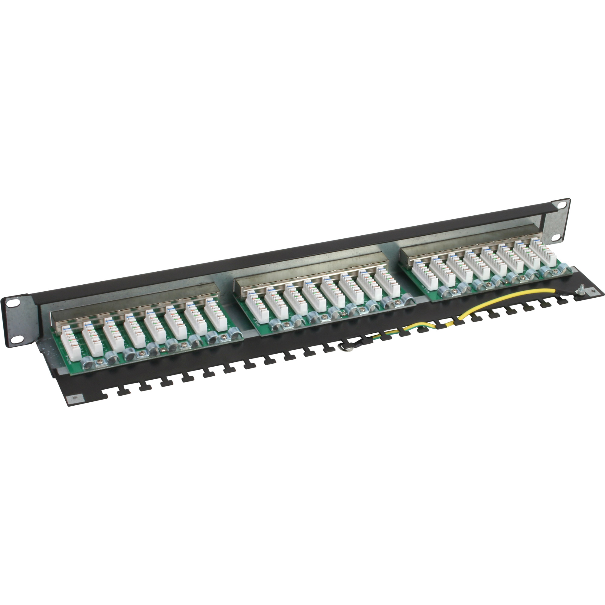 Inline® Patchfeld Cat.5e 24-fach, 48,26cm (19"), 1HE, schwarz, RAL9005