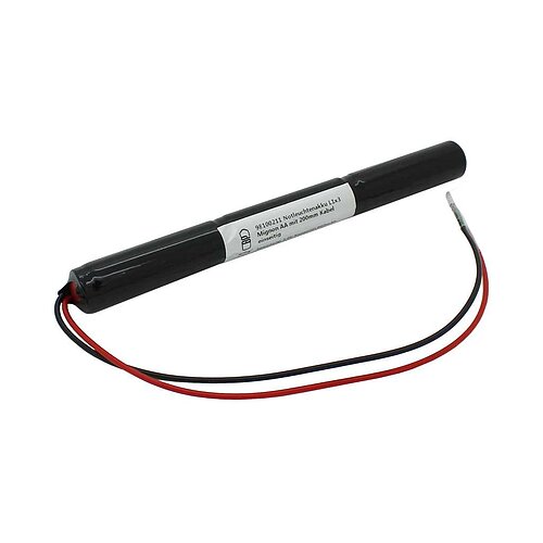 Notleuchtenakku NiCd 3,6V 860mAh L1x3 Mignon AA mit 200mm Kabel einseitig Notleuchtenakku NiCd 3,6V 860mAh L1x3 Mignon AA mit 200mm Kabel einseitig