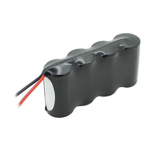 Notleuchtenakku NiCd 4,8V 1800mAh F1x4 Sub-C mit 200mm Kabel einseitig Notleuchtenakku NiCd 4,8V 1800mAh F1x4 Sub-C mit 200mm Kabel einseitig