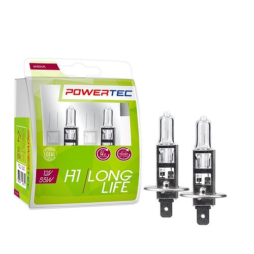 Powertec Long Life H1 - P14.5s 55W 12V Duo