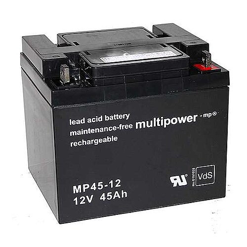 Multipower MP45-12 AGM 12 V 45 Ah - M6 Schraubanschluss Multipower MP45-12 AGM 12 V 45 Ah - M6 Schraubanschluss