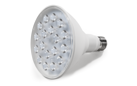 LED-Strahler McShine, E27, PAR38, 15W, 1.200 lm, 45°, 3000K, warmweiß