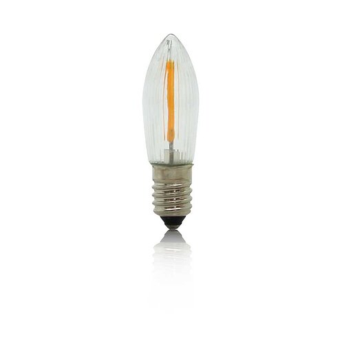 BP Filament LED Topkerze 8-55V 0,1-0,3W mit Flammeneffekt voll geriffelt für Innen