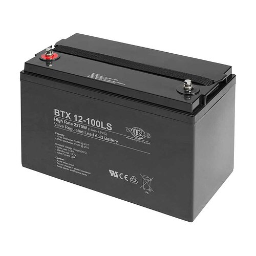 Wing BTX12-100LS 12V 105Ah high rate hochstromfähig Wing BTX12-100LS 12V 105Ah high rate hochstromfähig