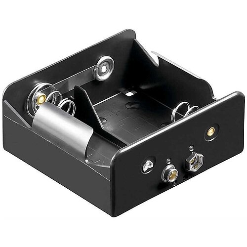 Batteriehalter für 2x Mono mit Druckknopf