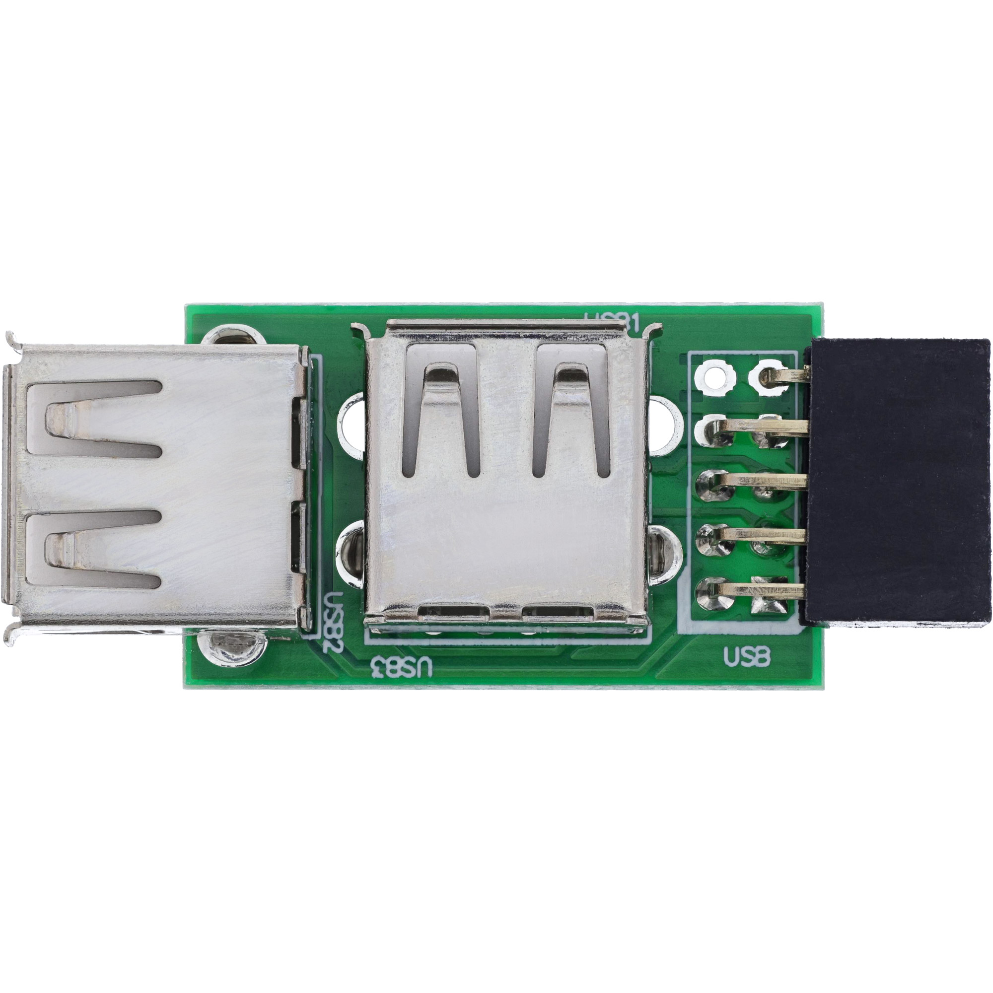 Inline® USB 2.0 Adapter, 2x Buchse A auf Pfostenanschluss Inline® USB 2.0 Adapter, 2x Buchse A auf Pfostenanschluss