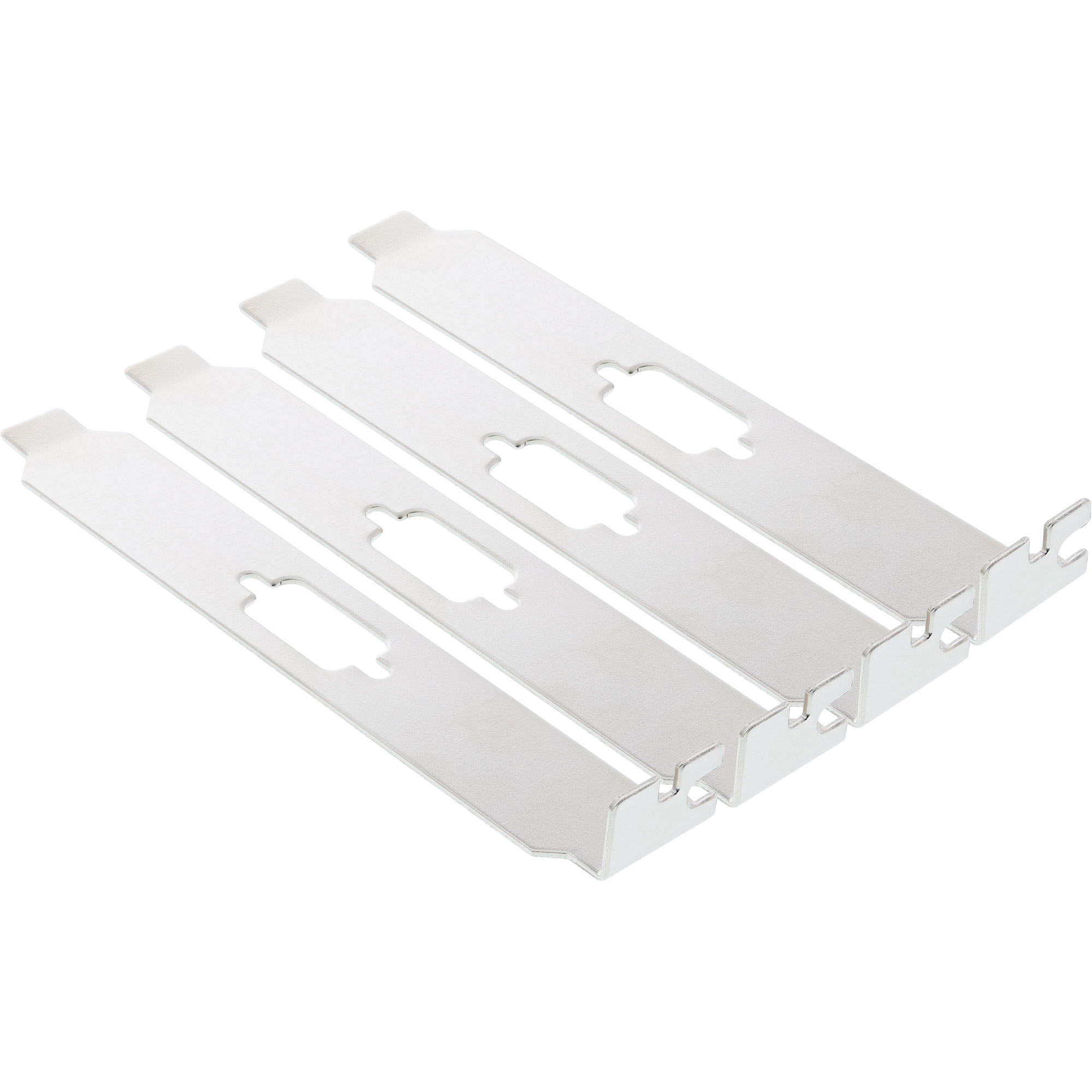 Inline® Slotblech, zur Befestigung von 9pol. Sub D Stecker oder Buchse, 4er Pack