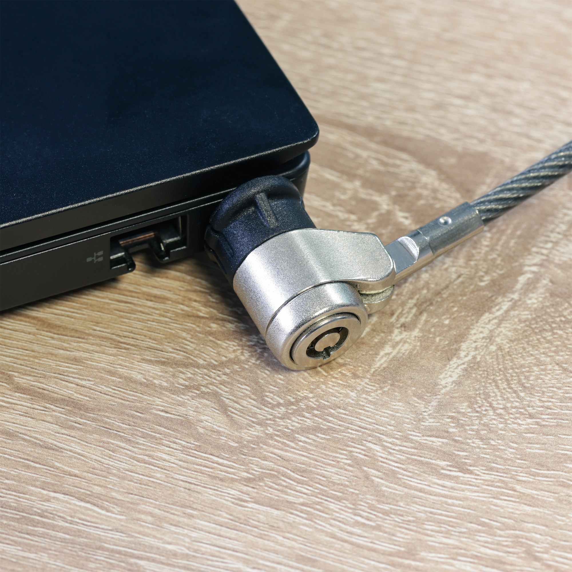 Inline® Notebook Sicherheitsschloss, mit schlüssel, 4,4mm x 2m