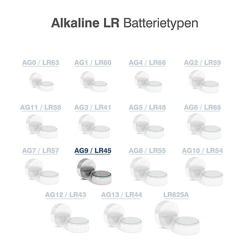 50x Camelion AG9 LR45 LR936 394 1.5V Alkaline Knopfzelle