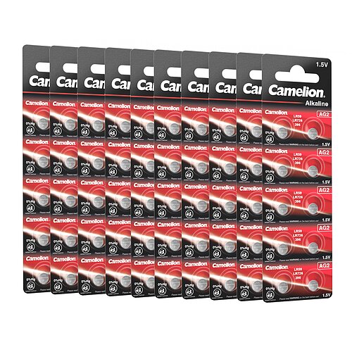 100x Camelion AG2 LR59 LR726 396 1.5V Alkaline Knopfzelle