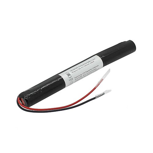 Notleuchtenakku NiMH 3,6V 1500mAh L1x3 Mignon AA mit 100mm Kabel Notleuchtenakku NiMH 3,6V 1500mAh L1x3 Mignon AA mit 100mm Kabel