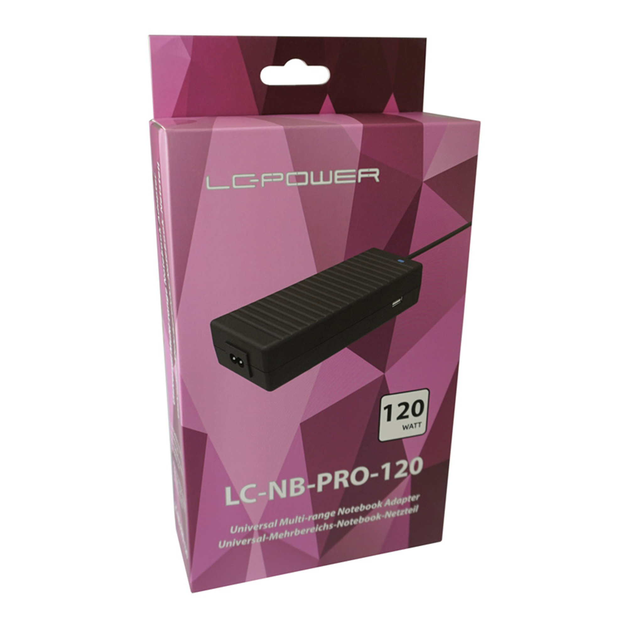 LC-Power LC-NB-PRO-120, Universal Netzteil für Notebooks, 120W LC-Power LC-NB-PRO-120, Universal Netzteil für Notebooks, 120W
