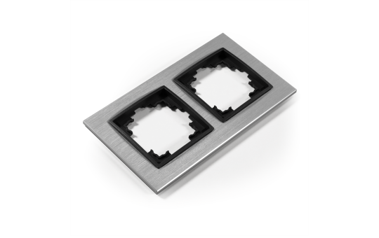 Rahmen McPower ''Flair'', 2-fach, silbernes Aluminium Rahmen McPower ''Flair'', 2-fach, silbernes Aluminium
