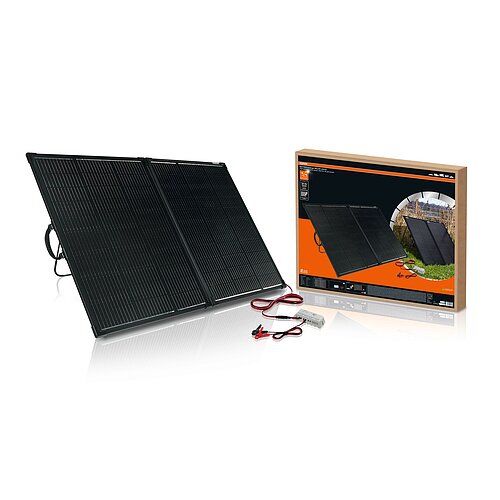 BATTERYcharge faltbares Solarpanel 200W bis zu 10,8A (18.54V) 1st. OSRAM