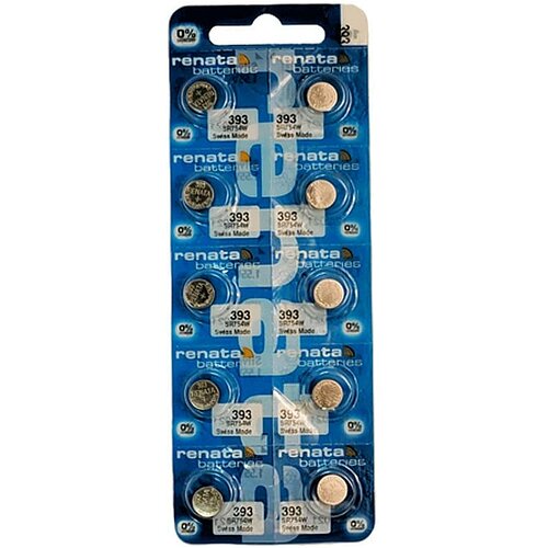 10x SR754W SR48 393 Silberoxid Batterie Renata 1,55 V 