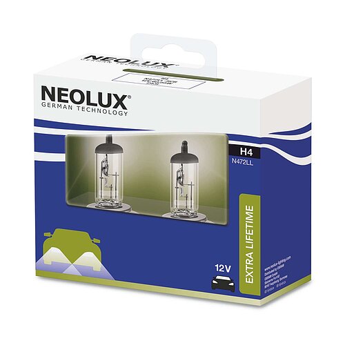 NEOLUX H4 12V 60/55W P43t N472LL-SCB 2 Stück
