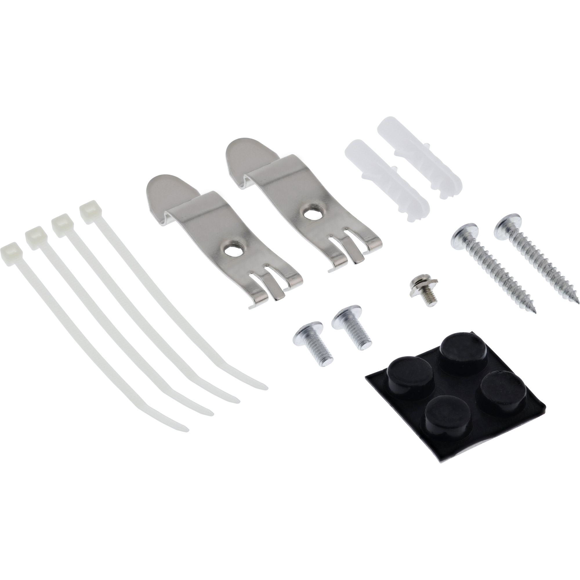 Inline® Patchfeld-Dose Aufputz für 4x Keystone RJ45, Metall, schwarz RAL9005