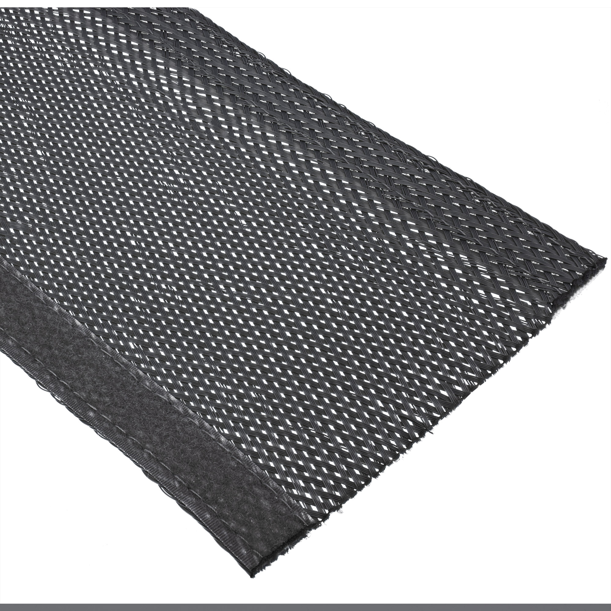 Inline® Kabelschlauch, Gewebeschlauch mit Klettverschluss, 1m x 40mm schwarz
